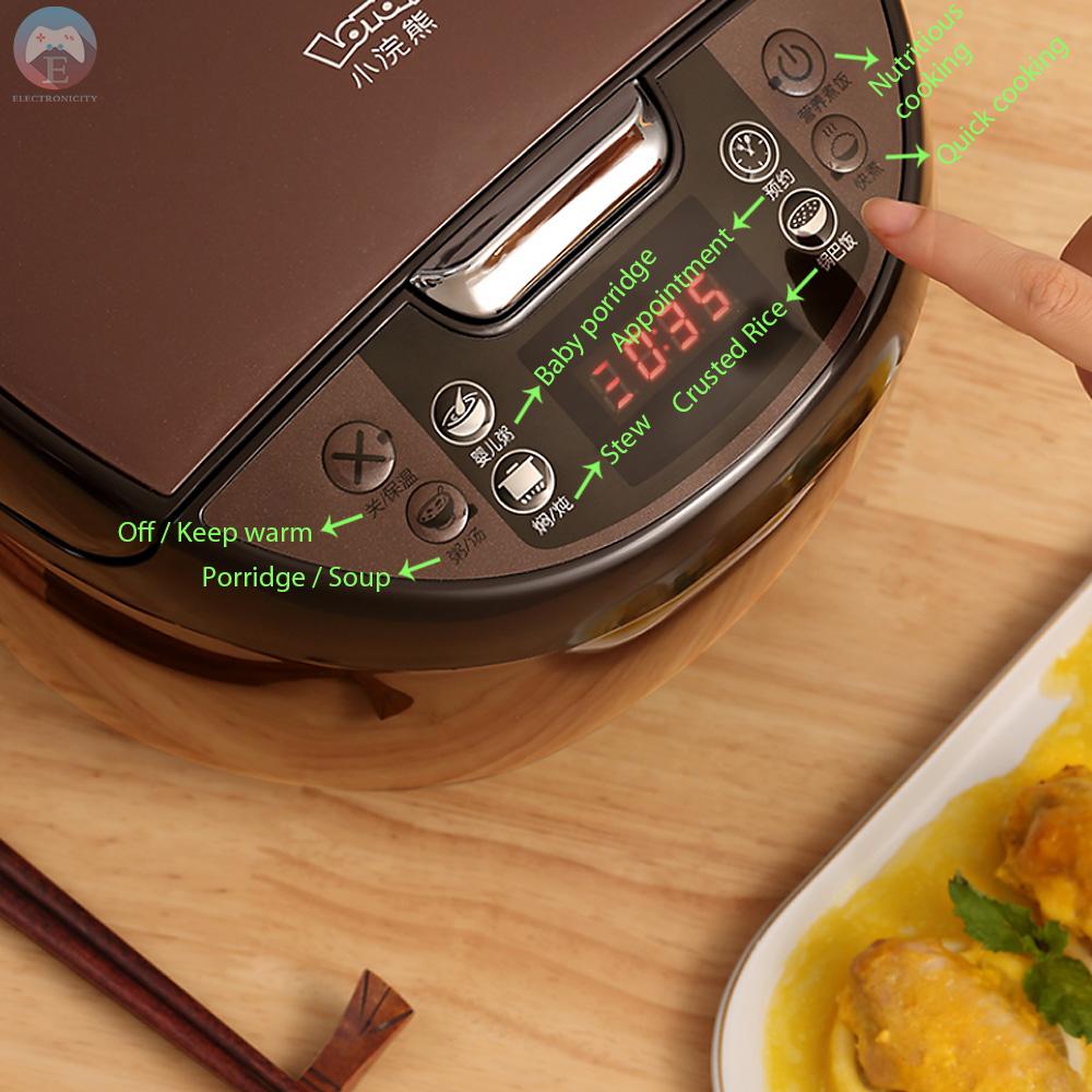 Ê LOTOR Programmable All-in-1 Multi Cooker Rice Cooker/Slow Cooker Stewpot with 24 Hours Delay Timer 3 Liter 220V