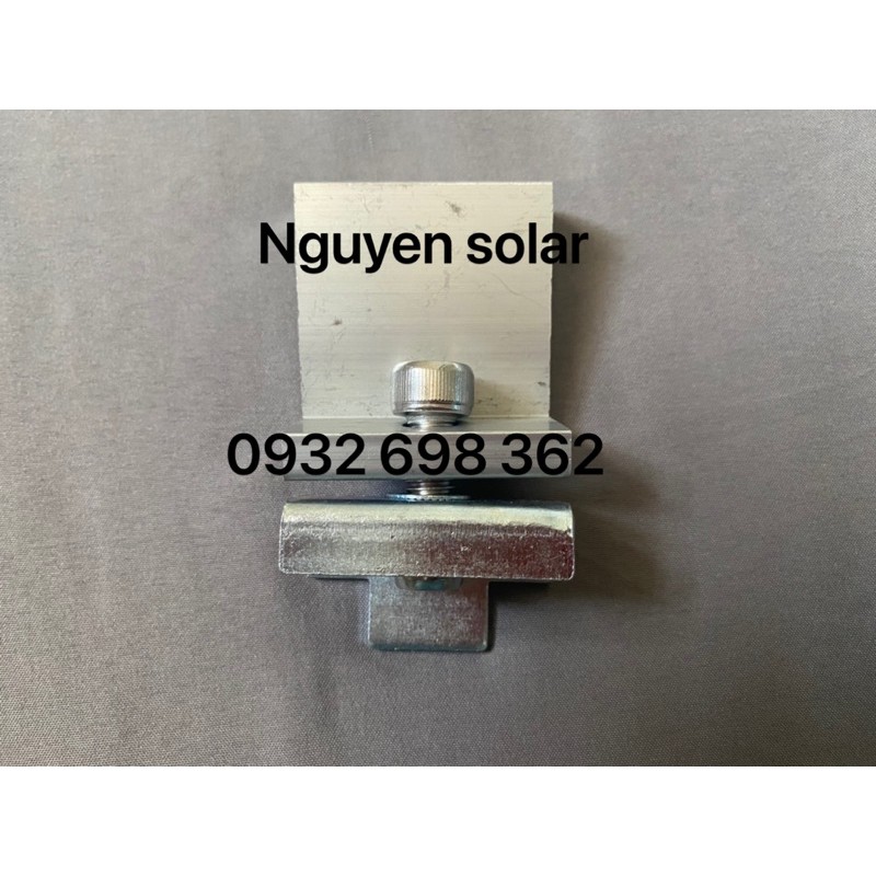 Pát kẹp biên 35 - 40 mm solar tấm pin năng lượng mặt trời dùng xà gồ, bát Z gắn mái tôn NS-EC3540K