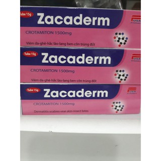 ZACADERM KEM BÔI NGOÀI DA GHẺ NGỨA HẮC LÀI LANG BENG CÔN TRÙNG ĐỐT