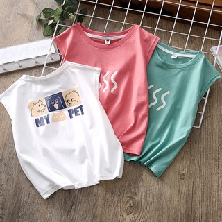Áo thun sát nách vải Cotton mỏng thời trang cá tính cho bé trai