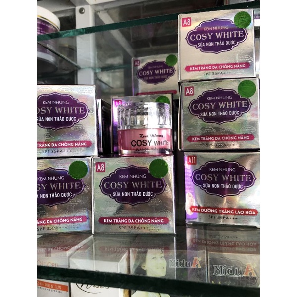 Kem dưỡng trắng da chống nắng Cosy White A8 18g