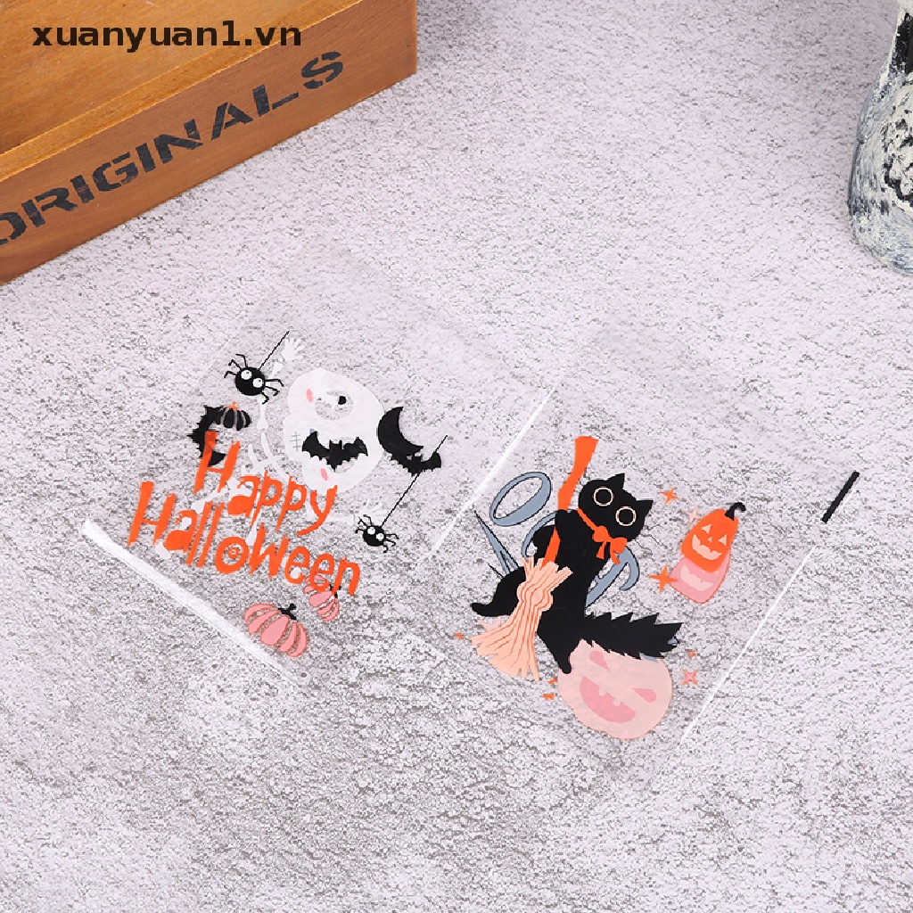 Set 100 Túi Đựng Kẹo Phong Cách Halloween Độc Đáo