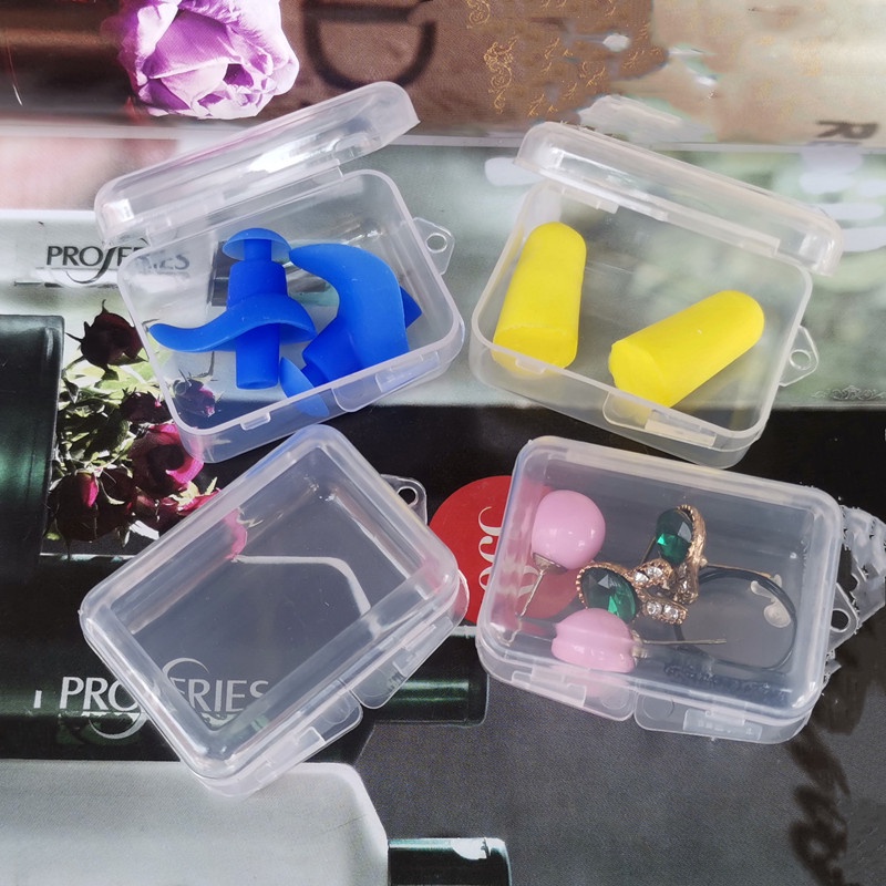Set 1 / 5 Hộp Đựng Trang Sức Mini Hình Chữ Nhật Trong Suốt Thân Thiện Với Môi Trường Chống Ẩm Mốc Ốp