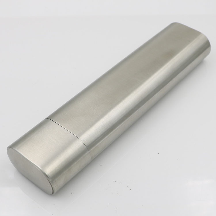 RAYA M2 - Ống Đựng 2 Ngăn, Đựng 1 Điếu và 1 Ống Chứa Rượu Mạnh, Nhỏ Gọn Cho Người Chơi Golf, Du Lịch, Bằng inox