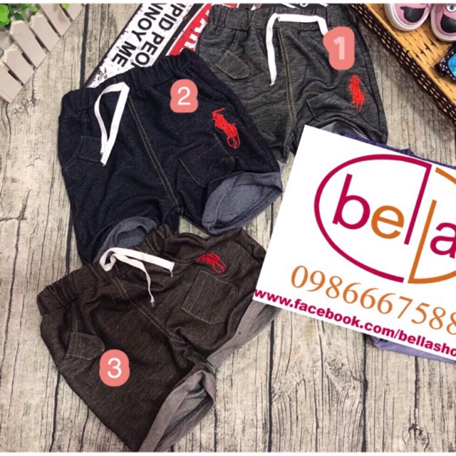 [SALE 30k] Quần sooc giả jeans cho bé trai & bé gái