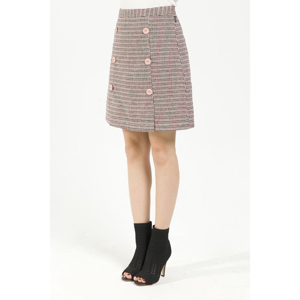 Chân váy dạ GBT049 LAMER L62R19T004 (Trắng/Đen) | BigBuy360 - bigbuy360.vn