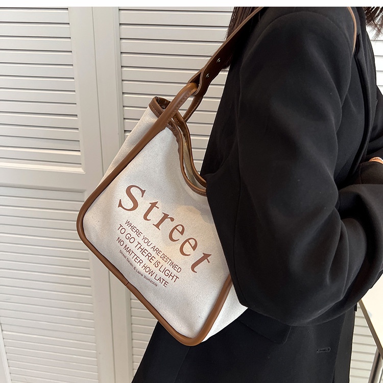 Túi Đeo Vai Vải canvas Dung Tích Lớn Thời Trang Cho Bạn Gái