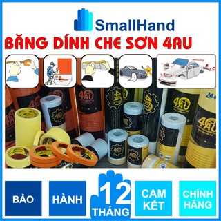 Băng dính giấy che sơn không để lại keo, băng dính giấy vẽ, cuộn nylon che phủ khi sơn – Băng keo 4Au – Băng keo 2 mặt
