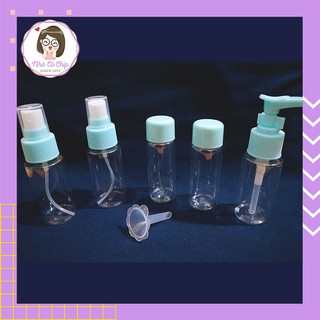 Bộ Chiết Mỹ Phẩm Du Lịch 6 Món