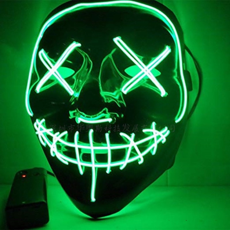 Mặt nạ hoá trang hacker đèn led / mặt nạ hacker cosplay
