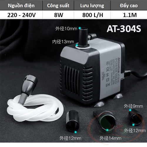 [Mã PET50K giảm Giảm 10% - Tối đa 50K đơn từ 250K] Máy Bơm Chìm Atman Aquarium Water Pump - Nhỏ