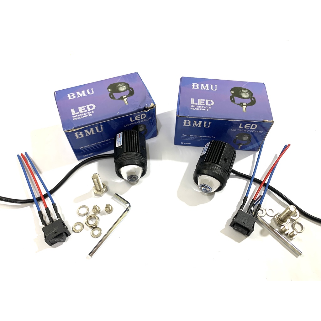 Đèn trợ sáng bi cầu mini 2 chế độ BMU Hót 2022 Siêu Sáng