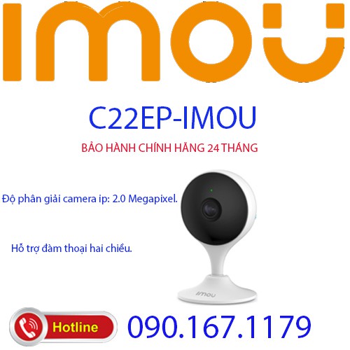 Camera IP hồng ngoại không dây 2.0 Megapixel DAHUA IPC-C22EP-IMOU