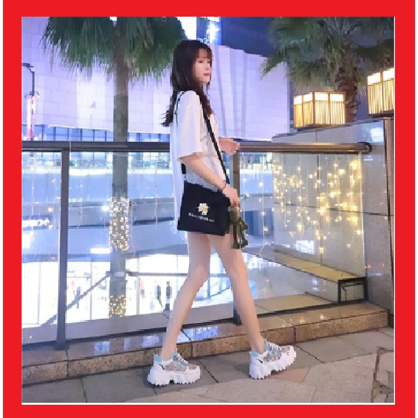 Giày Nữ - Giày thể thao Ulzzang Nữ Đế Sóng Lưới Nhũ 700 + Ảnh thật | BigBuy360 - bigbuy360.vn
