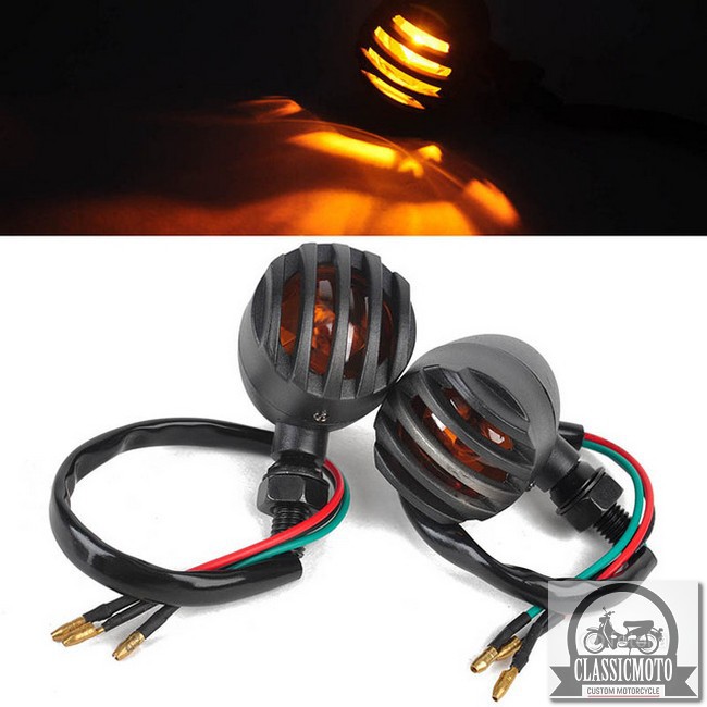 ĐÈN XI NHAN CLASSIC - Đèn Xi nhan độ Harley CafeRacer Chopper Bobber CG125 SU GN125 Win Honda Yamaha