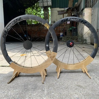 Vành xe đạp carbon super team ziczac hub ceramic 2022 - đen chữ trắng - 50mm