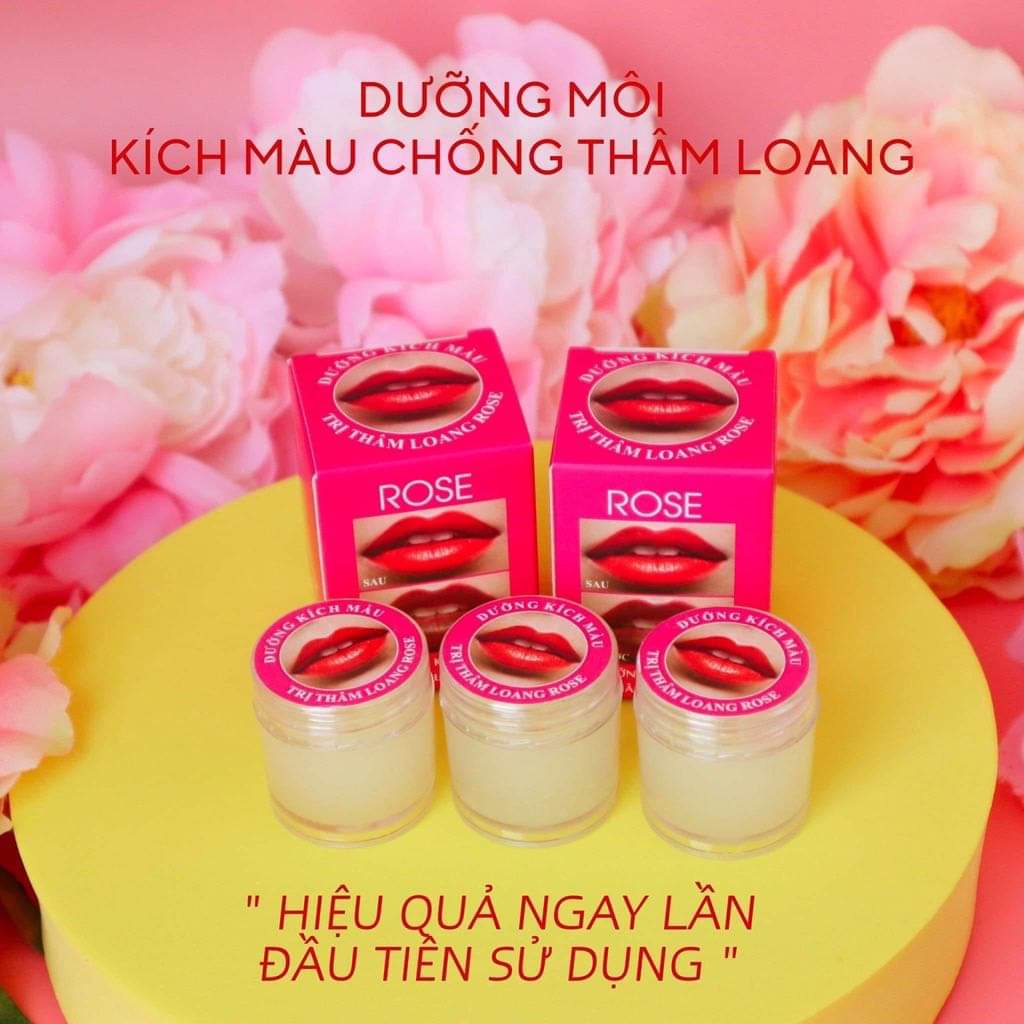 [Hũ 10Gr] Son Dưỡng Môi Sau Xăm,Giảm Thâm Loang và kích mầu sau xăm ROSE