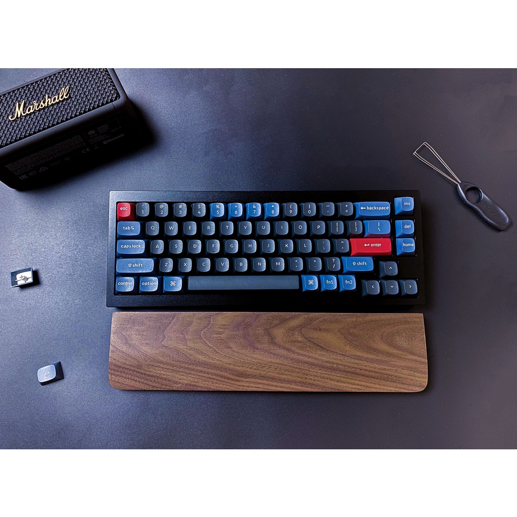 Kê tay gỗ Óc Chó AlphaWork cao cấp cho bàn phím cơ