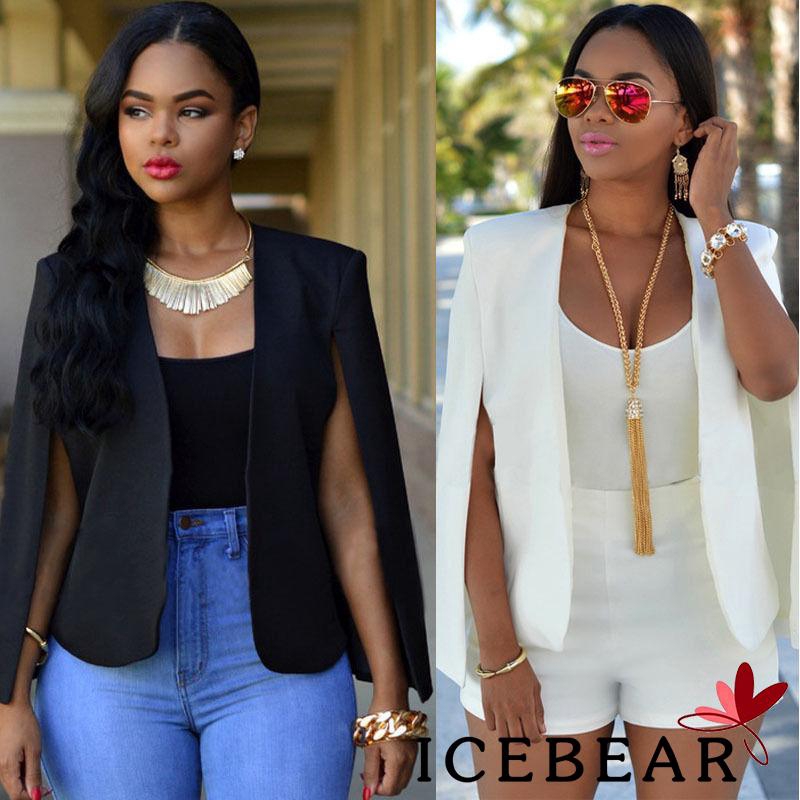 Áo khoác vest thiết kế xẻ hở tay thời trang cho nữ | BigBuy360 - bigbuy360.vn