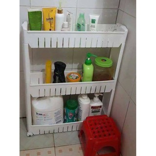 Kệ 3 tầng đa năng có bánh xe