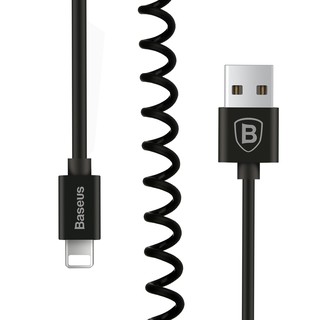 Dây cáp sạc dạng xoắn co dãn cho iPhone iPad iPod