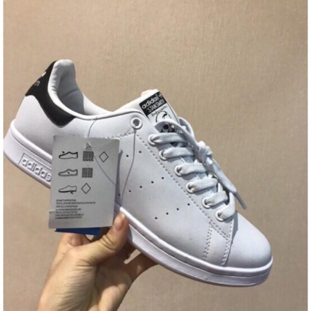 (SALE SỐC_ẢNH THẬT_FULL BOX) GIẦY SNEAKER STAN SMITH BLACK WHITE * ࿋ོ༙ : ` '