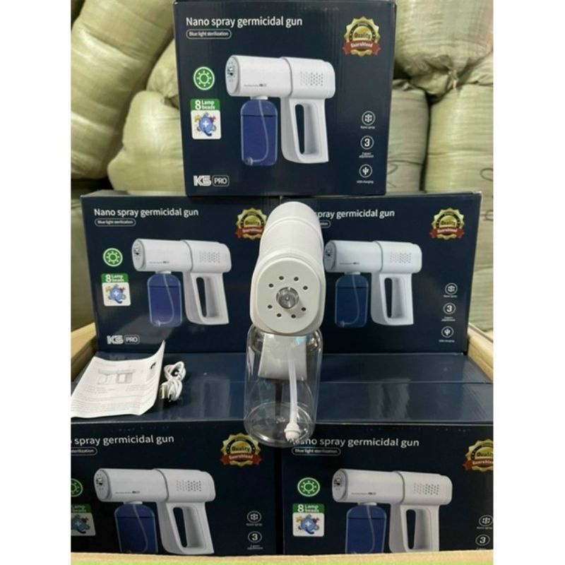 Súng khử khuẩn k5pro ,💥HÀNG CAO CẤP💥, súng xịt khuẩn khử trùng na no, máy khử khuẩn ô tô nhà cửa