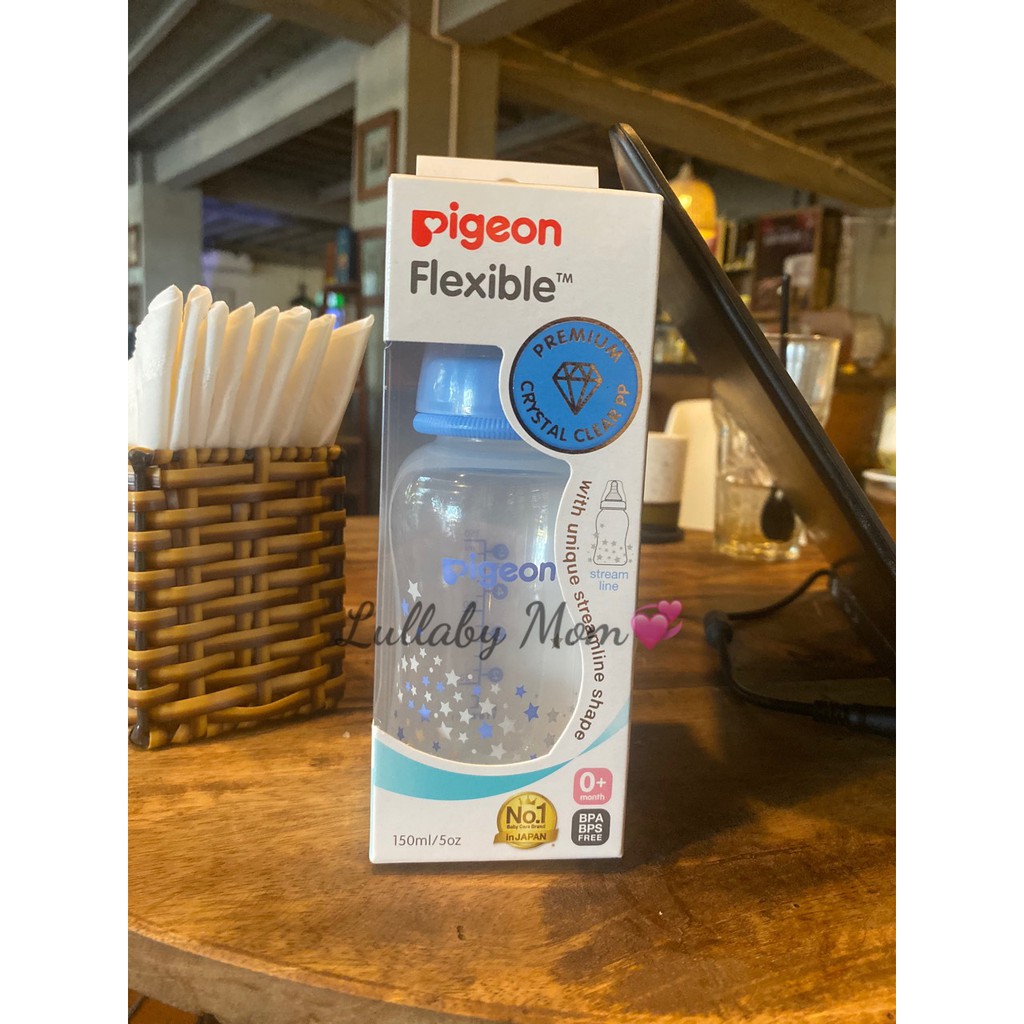 (CHÍNH HÃNG) BÌNH SỮA STREAMLINE NGÔI SAO XANH BÉ TRAI 150ML,250ML PIGEON