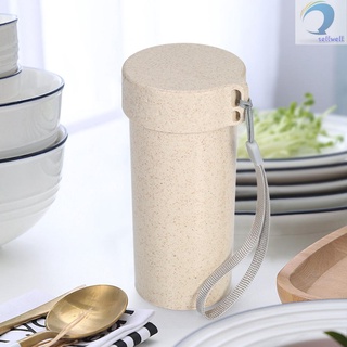 Bình Đựng Nước 350ml Chất Liệu Rơm Lúa Mạch