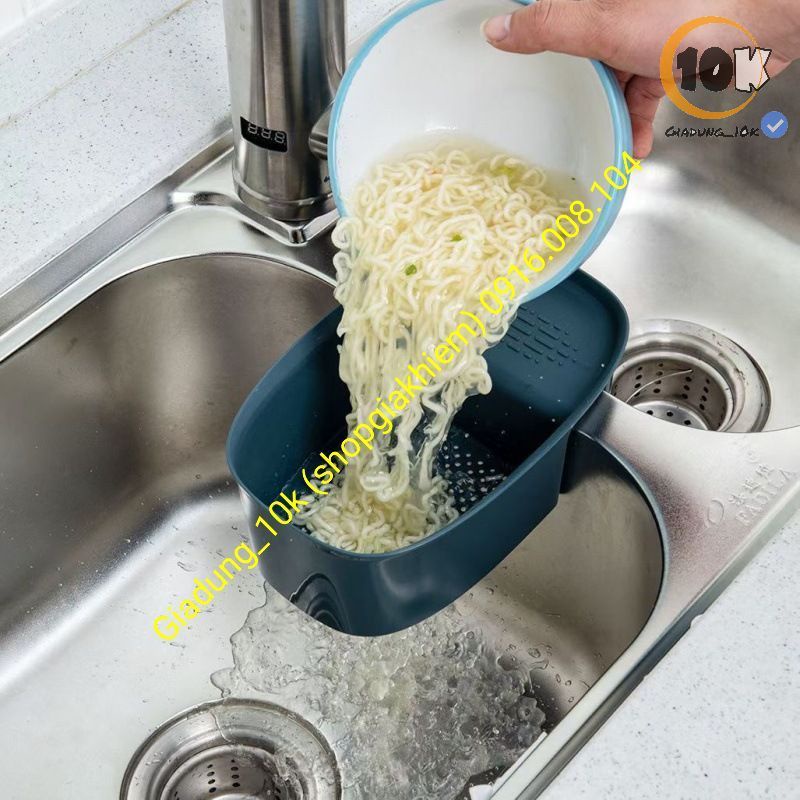 Khay Nhựa Bầu Dục Đa Năng Lọc Rác, Gài Bồn Rửa Chén, Bồn Rửa Bát – Rổ Nhựa Đựng Giẻ Rửa Chén (z13)