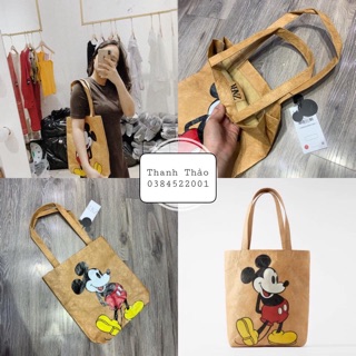 Túi da tote mickey