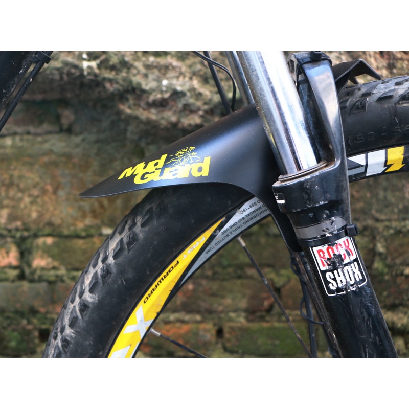 Colorful mountain bike fender