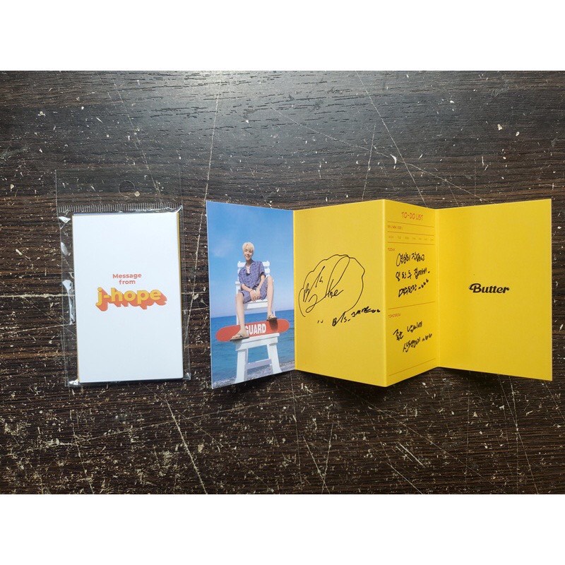 Ảnh Message thành viên BTS Abum Butter