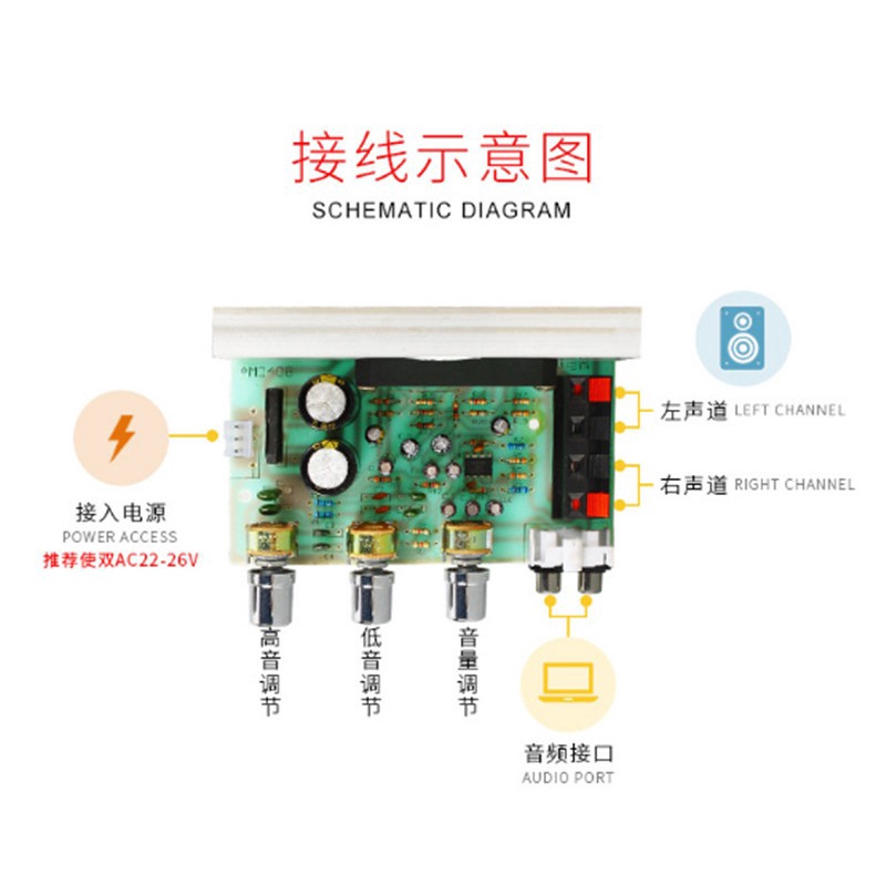 Bảng Mạch Khuếch Đại Âm Thanh Ac15-18V 50w+50w 2.0 Kênh Stk462 4102 4132 4182 Series