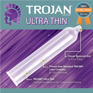 Bao cao su siêu mỏng Trojan Ultra Thin