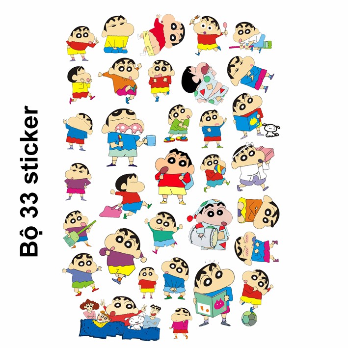 Sticker / Hình dán Shin- Cậu Bé Bút Chì(random)