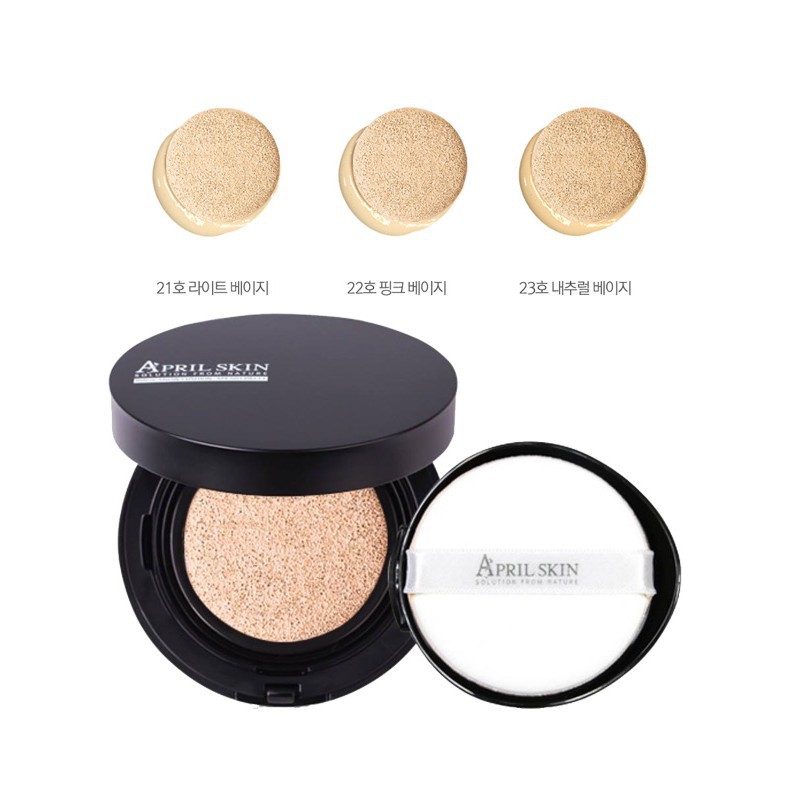 Phấn Nước Ma Thuật Siêu Che Phủ April Skin Magic Snow Cushion (phiên bản 2.0) [Da dầu - da hỗn hợp - da thường