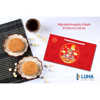 [Com bo 5 vỏ] Vỏ hộp 2 bánh trung thu 4 mẫu siêu đẹp (150g-350g)