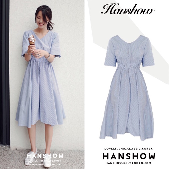 Váy sơ mi buộc eo