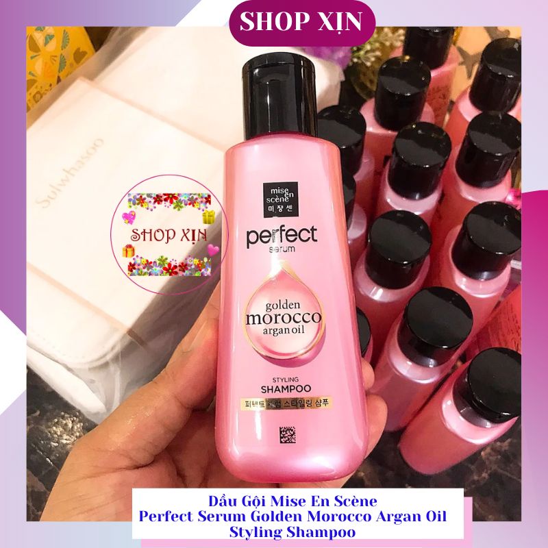Dầu Gội Mise En Scène Perfect Serum Morocco Argan Oil Styling Shampoo 140ml