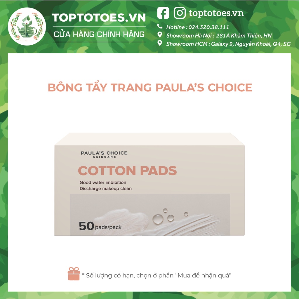 Túi Tote thời trang &amp; Bông tẩy trang Paula’s Choice [QUÀ TẶNG KÈM ĐƠN HÀNG]