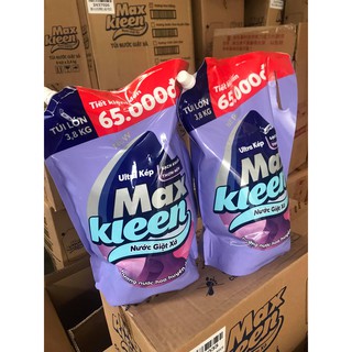 Túi 3,8kg nước giặt xả Maxkleen các hương thơm.