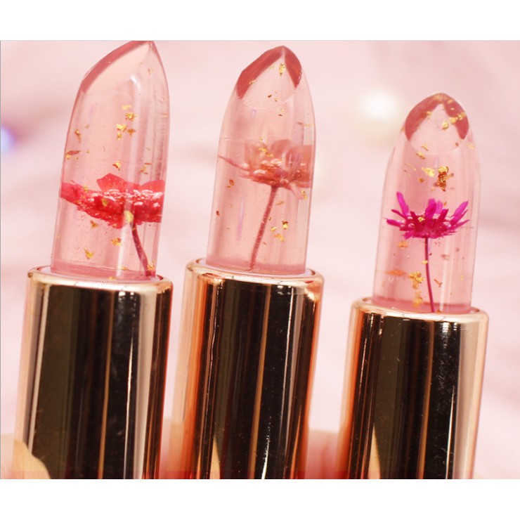 [ SON DƯỠNG MÔI ] Son Thạch Ướp Hoa Son Dưỡng Môi Làm Hồng Cấp Ẩm Biến Đổi Màu Theo Nhiệt Độ | BigBuy360 - bigbuy360.vn