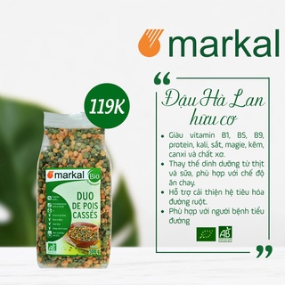 Đậu hà lan hữu cơ markal 500g