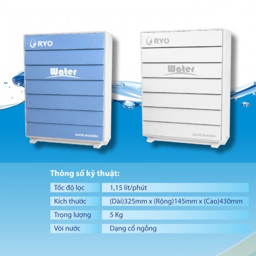 [Miễn Phí Vận Chuyển & Lắp Đặt] Máy Lọc Nước RYO HYUNDAI RP901 - UF 5 cấp lọc, Không dùng điện, Nhập khẩu Chính hãng | BigBuy360 - bigbuy360.vn