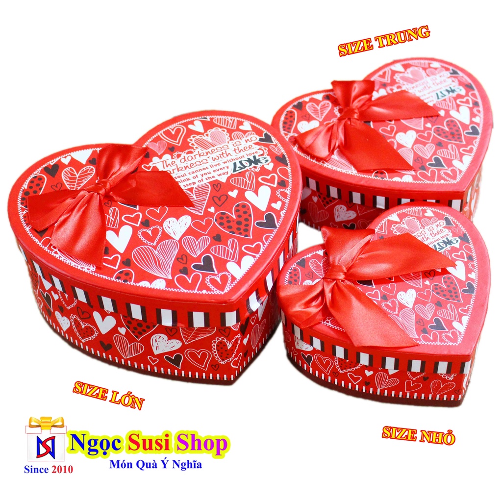 Hộp Quà Tặng Trái Tim  Mẫu Mới Cao Cấp Cực Đẹp