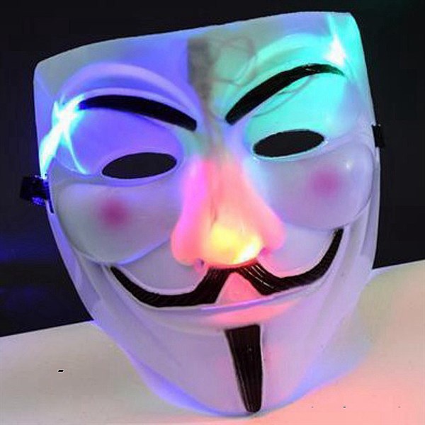 Mặt nạ Hacker trắng có đèn 5025