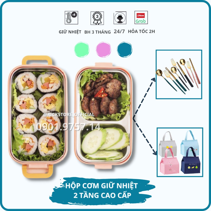[BH 3 THÁNG] HỘP CƠM GIỮ NHIỆT🔥🔥 INOX 304 CAO CẤP❣️❣️ ENJOYING HC00720 - An toàn,Tiện lợi, Thiết Kế Sang Trọng
