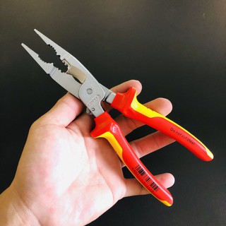KÌM LẮP ĐIỆN ĐA NĂNG KNIPEX 13 96 200 CÁCH ĐIỆN 1000V CÓ LÒ XO, DÀI 200MM - HÀNG ĐỨC CHÍNH HÃNG 100%