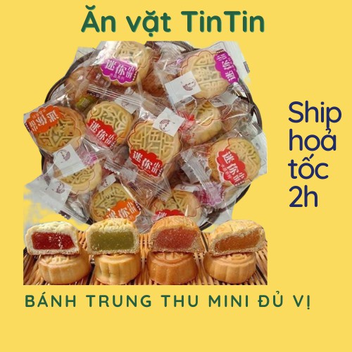 Bánh trung thu mini đủ vị siêu ngon mẫu mới 2021 - Ăn vặt TinTIn